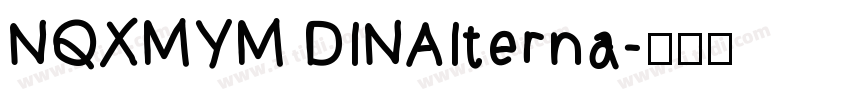NQXMYM DINAIterna字体转换